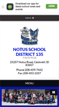 Mobile Screenshot of notusschools.org